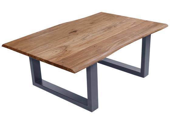 Couchtisch B: 120 cm Braun/Silberfarben - Silberfarben/Naturfarben, Basics, Holz/Metall (120/45/80cm) Couchtisch B: 120 cm Braun/Silberfarben - Silberfarben/Naturfarben, Basics, Holz/Metall (120/45/80cm)