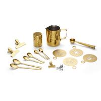 Kaffeeset Cosme - Goldfarben, Basics, Metall - Echtwerk