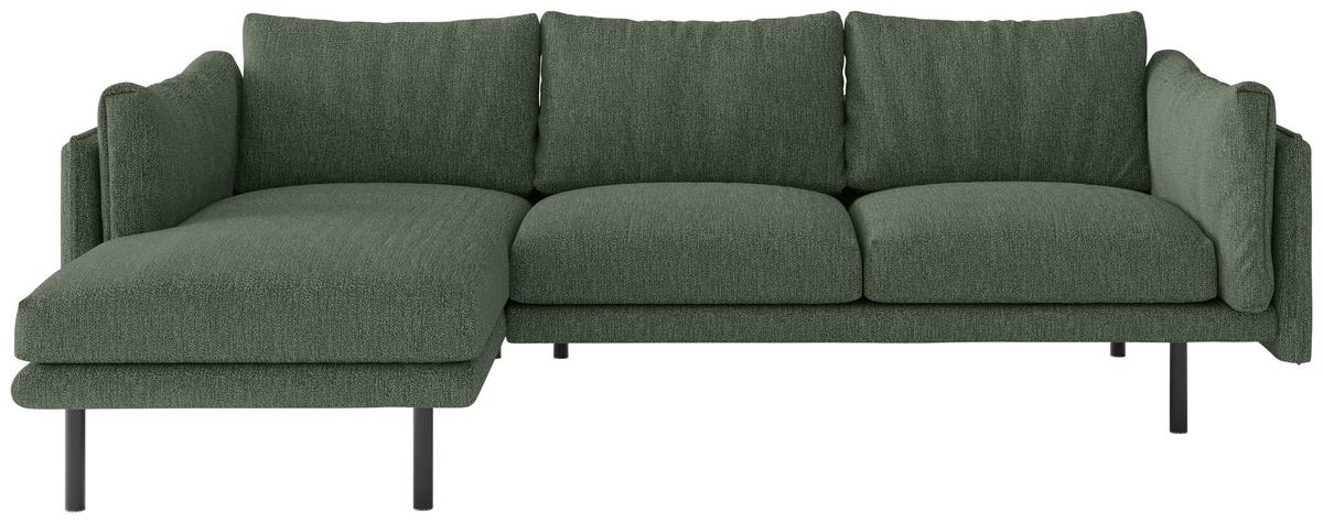 Ecksofa Salama - Beige/Schwarz, Design, Textil (160/268/100cm) - Livetastic
