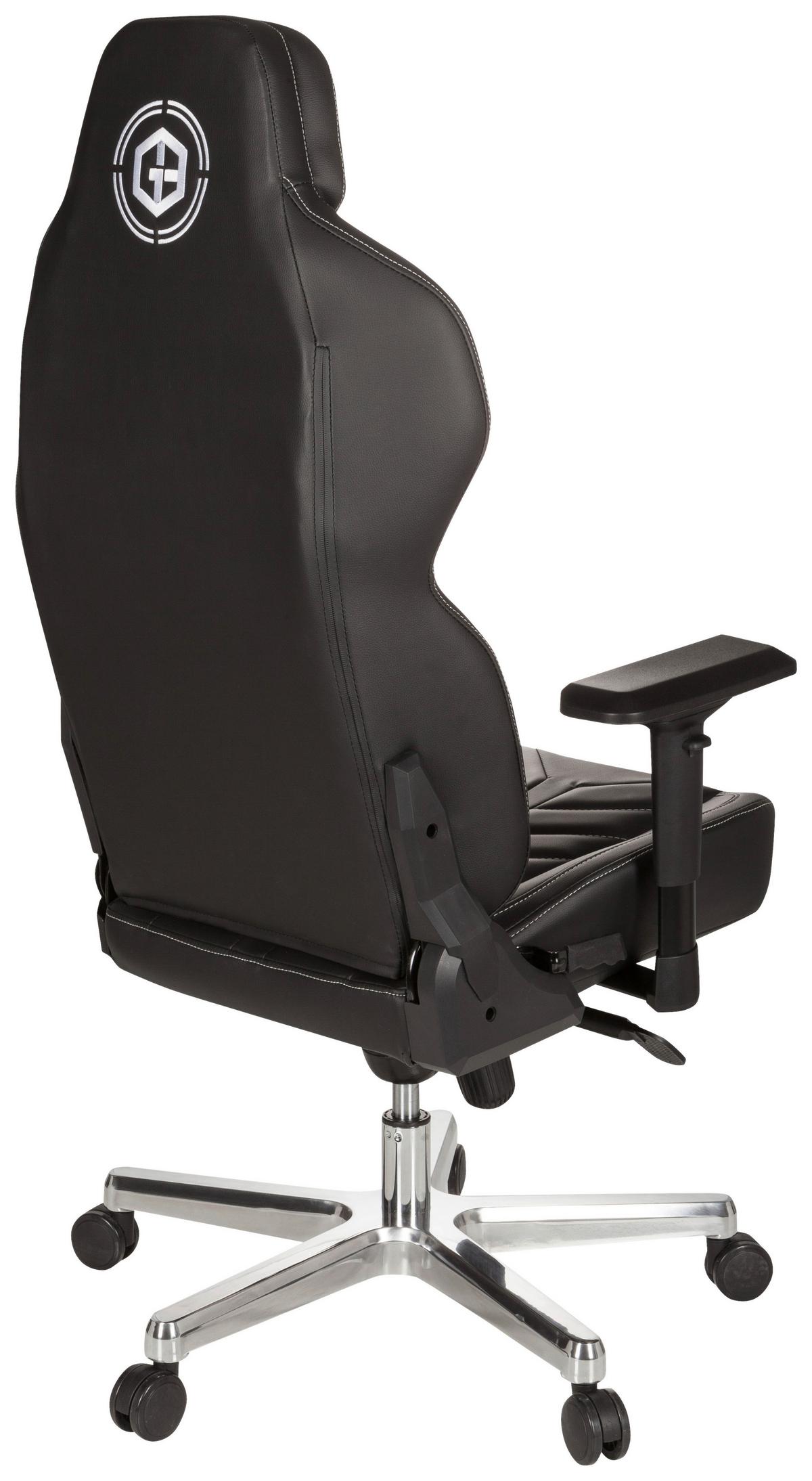 Gamingstuhl Gamebreaker Colossus Schwarz - Alufarben/Schwarz, MODERN, Kunststoff/Textil (70/139/58cm) - MID.YOU