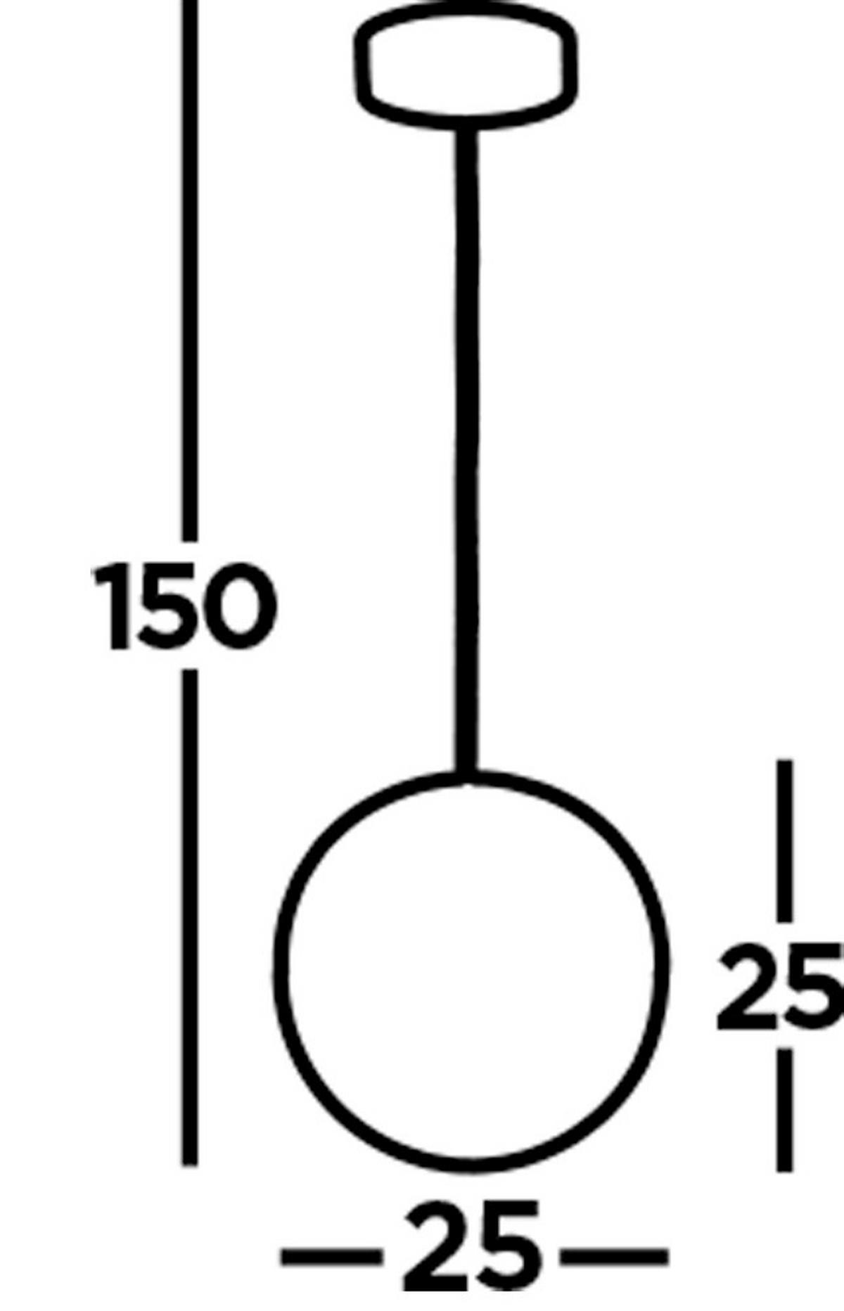 LED-Hängeleuchte 5881cc - Chromfarben, Design, Glas/Textil (25/150cm)