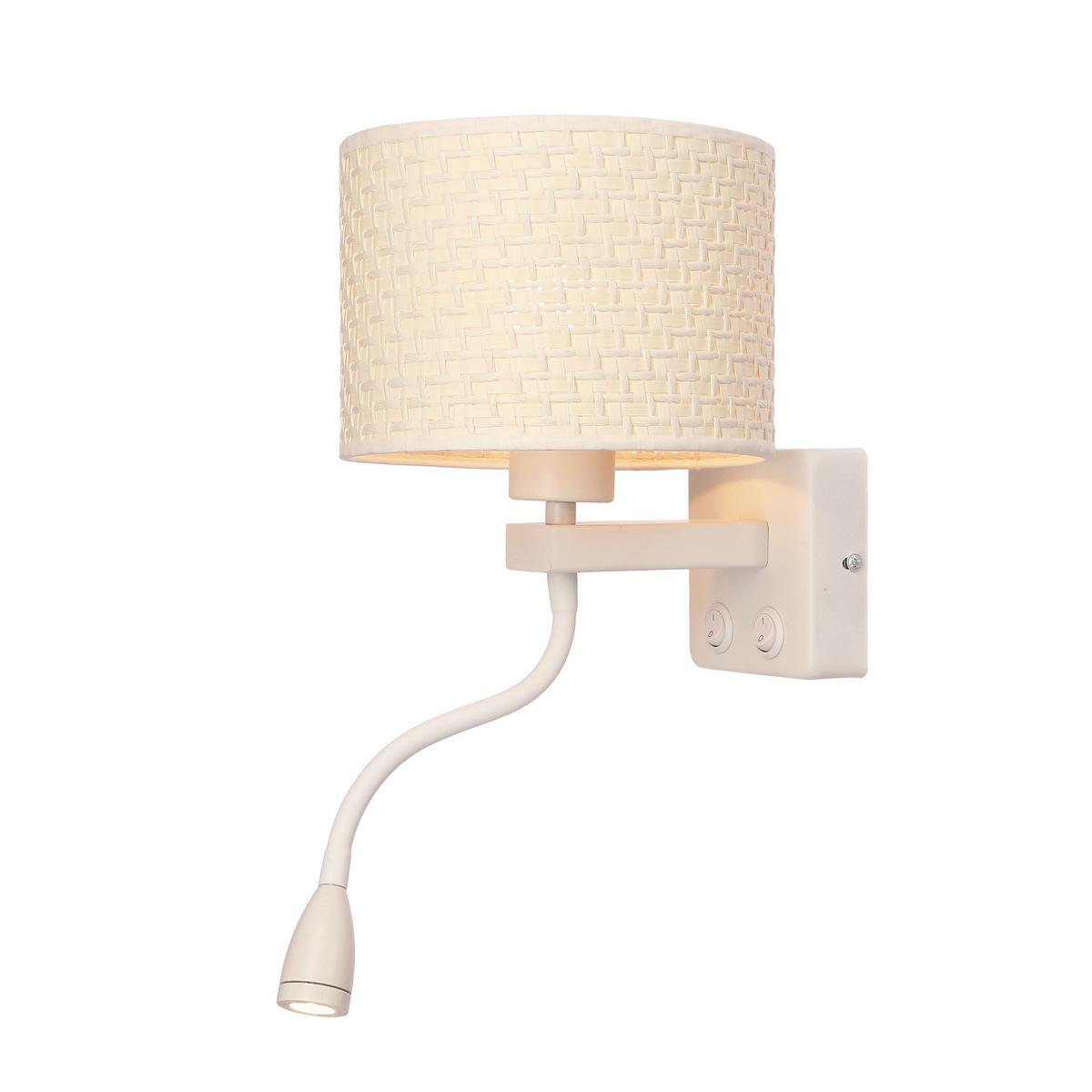 Wandleuchte 21-27665 Polo - Creme/Weiß, Basics, Kunststoff/Metall (18/22/44cm)