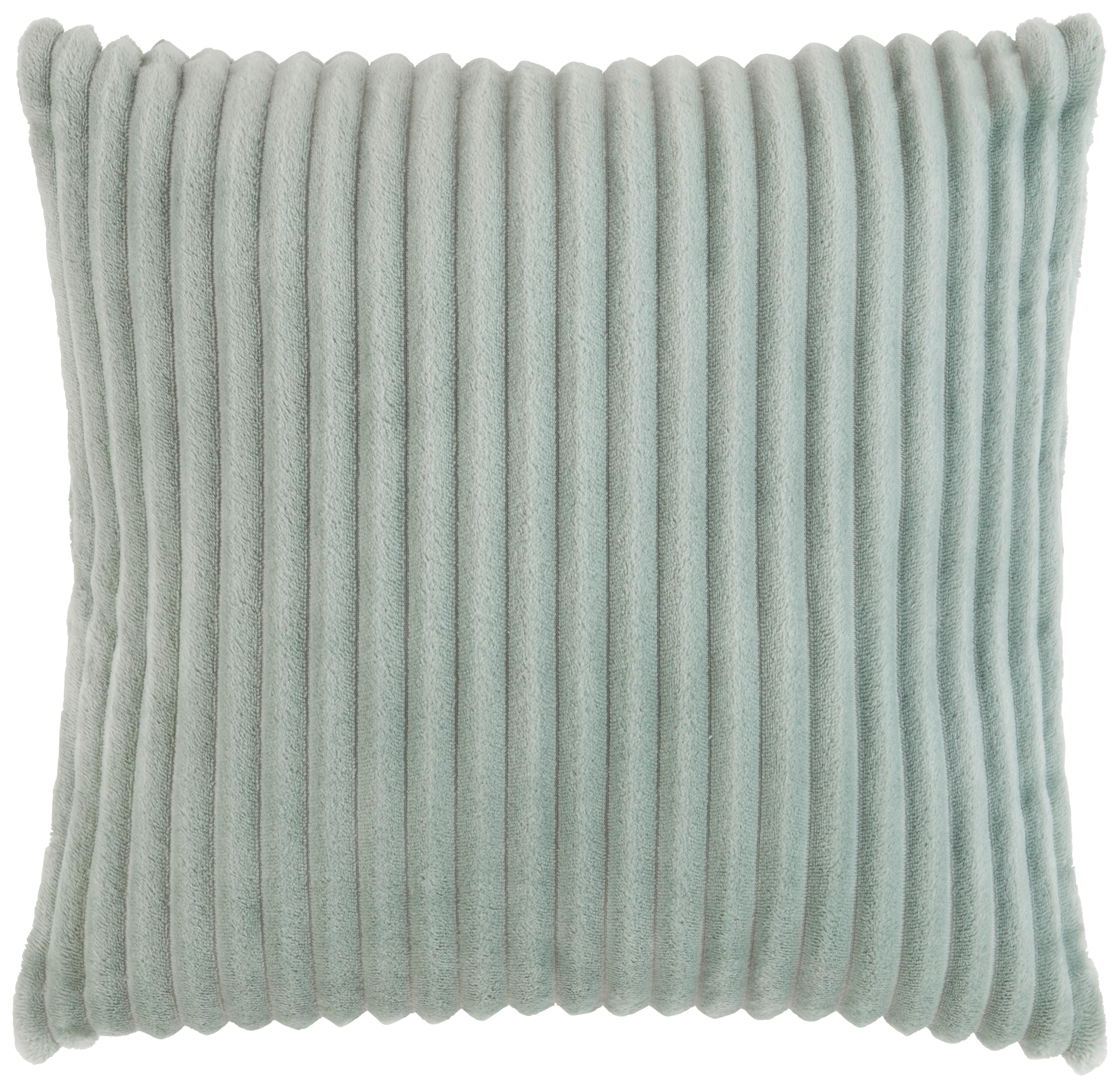 Dekoračný vankúš Cordi, 45/45cm, jadeitová - jadeitovozelená, Konventionell, textil (45/45cm) - Modern Living