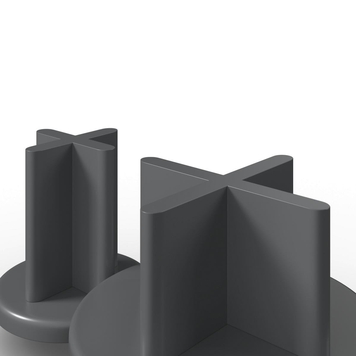 KONFERENČNÍ STOLEK VIOLA - šedá/barvy dubu, Moderní, dřevo/kompozitní dřevo (80/50/80/50/41/51cm) - Bessagi Home