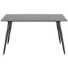 Esstisch Wicklow - Schwarz, MODERN, Keramik/Metall (140/80/75cm) - MID.YOU
