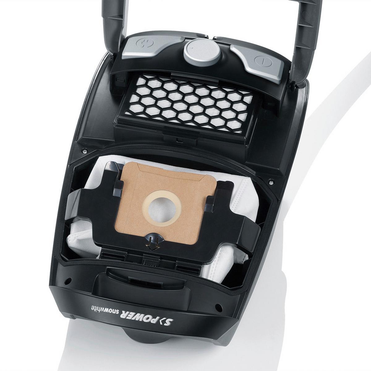 Staubsauger Mit Beutel 750 W - Edelstahlfarben/Anthrazit, Kunststoff (26,7/41,4/24cm) - Severin