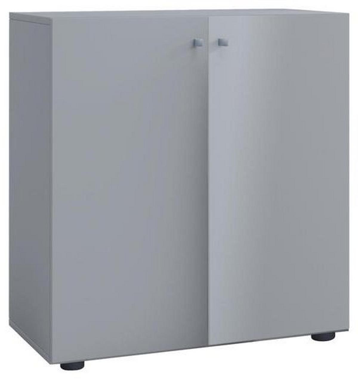 Aktenschrank Vandol Mini Grau Dekor B: 70 cm - Grau, Basics, Holzwerkstoff (70/74/39cm) - MID.YOU
