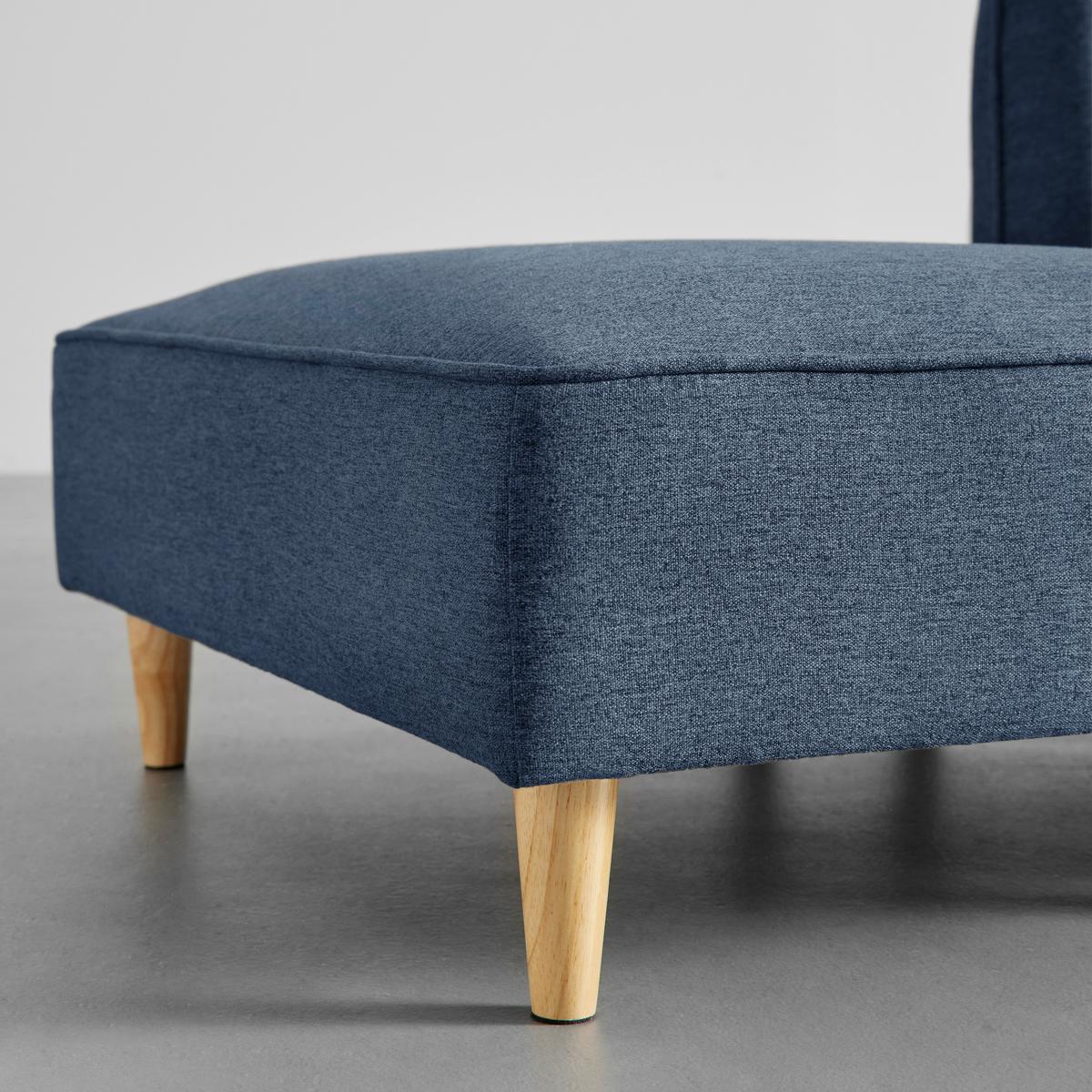 Modulární pohovka FANNY, modrá - modrá/přírodní barvy, Moderní, dřevo/textil (154/55/73cm) - Bessagi Home