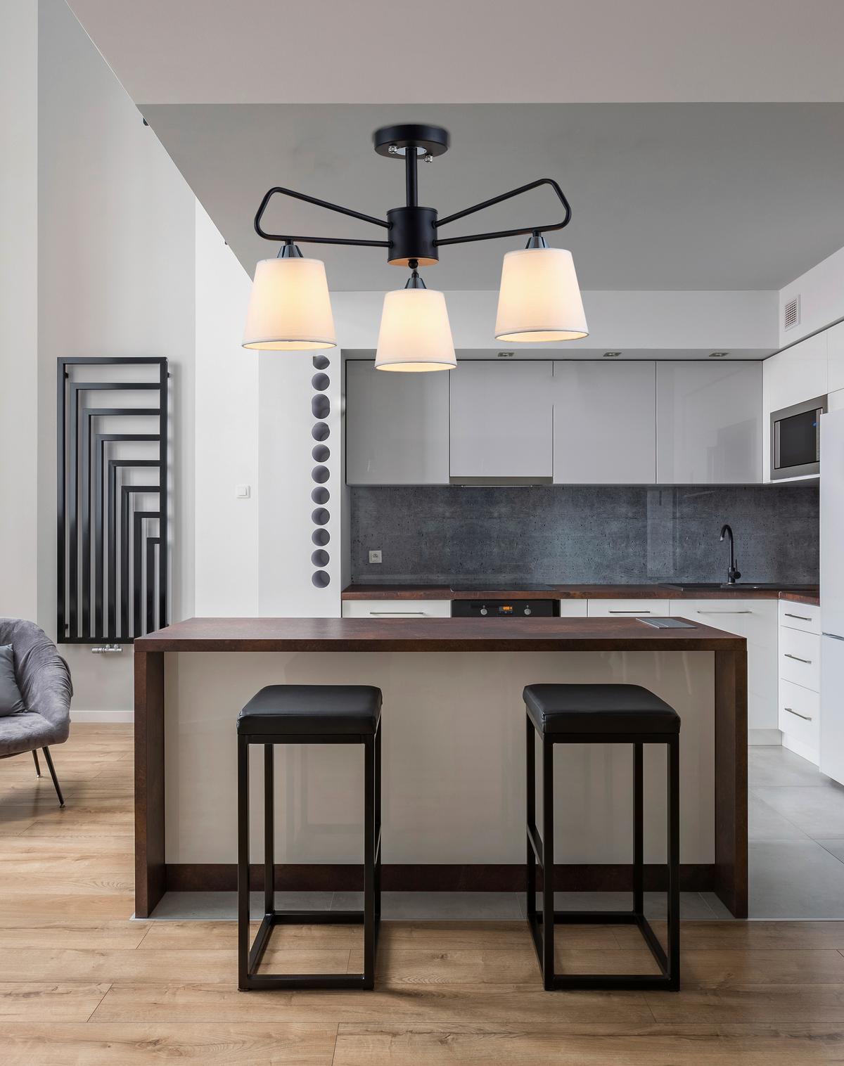 Deckenleuchte 33-21649 Morley - Schwarz, Basics (58,5/58,5/36,5cm)