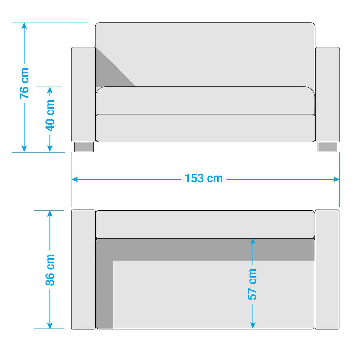 Sitzgarnitur Antis Braun B: 92 Cm - Dunkelbraun/Braun, Design, Textil (92/80/89cm) - Livetastic