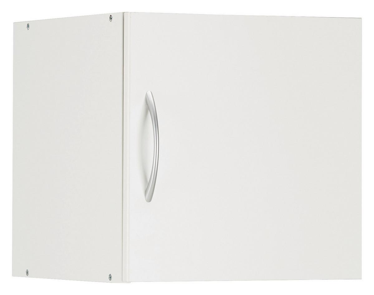 NADSTAVEC NA SKRIŇU MRK - biela/hliníková, Konventionell, kompozitné drevo/plast (40/40/40cm) - Mömax