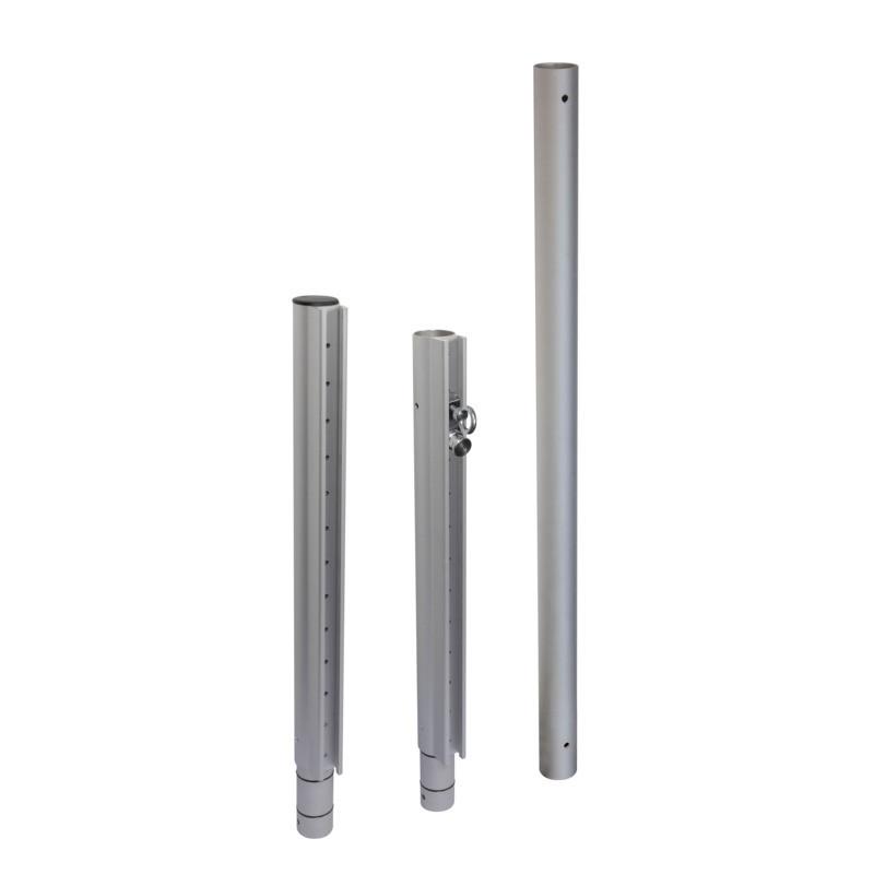 Sonnensegelmast Premium Alufarben - Alufarben, Basics, Metall (6/242,5cm)