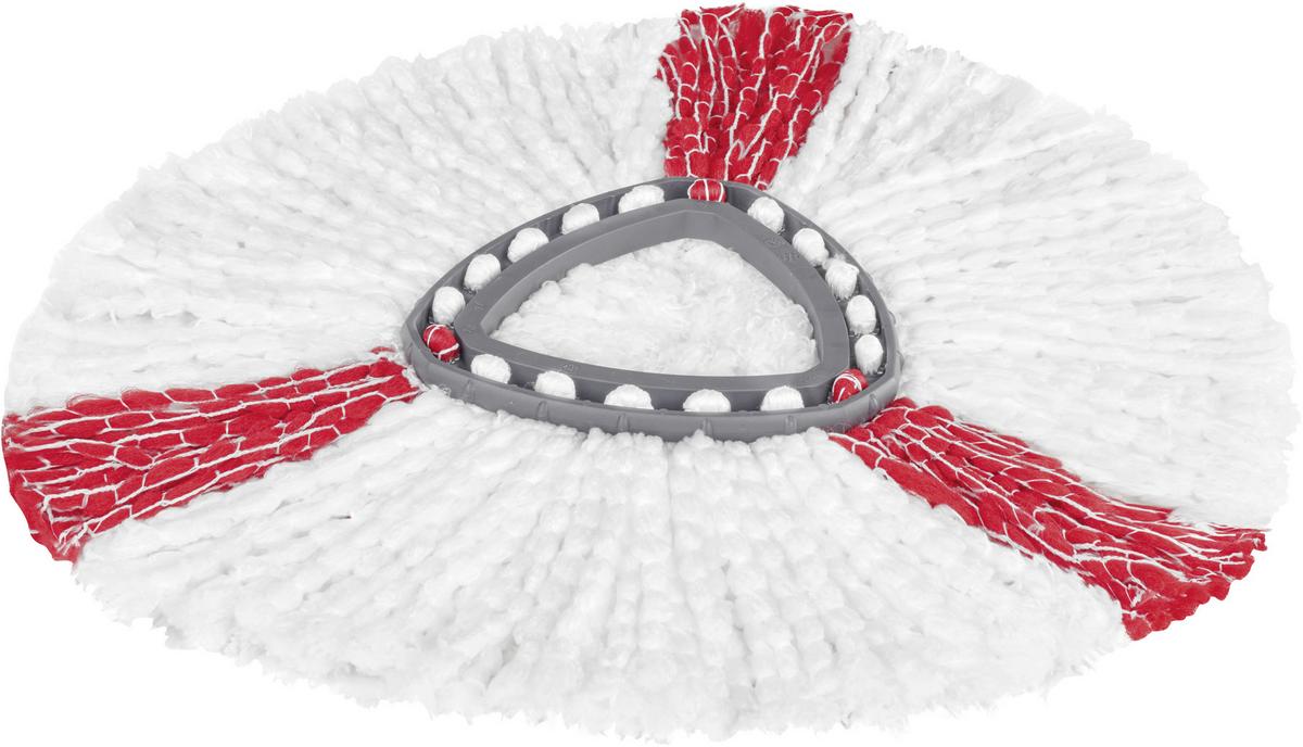 Wischbezug Easywring & Clean Turbo - Rot/Weiß, KONVENTIONELL, Textil (22/30/5,5cm) - Vileda