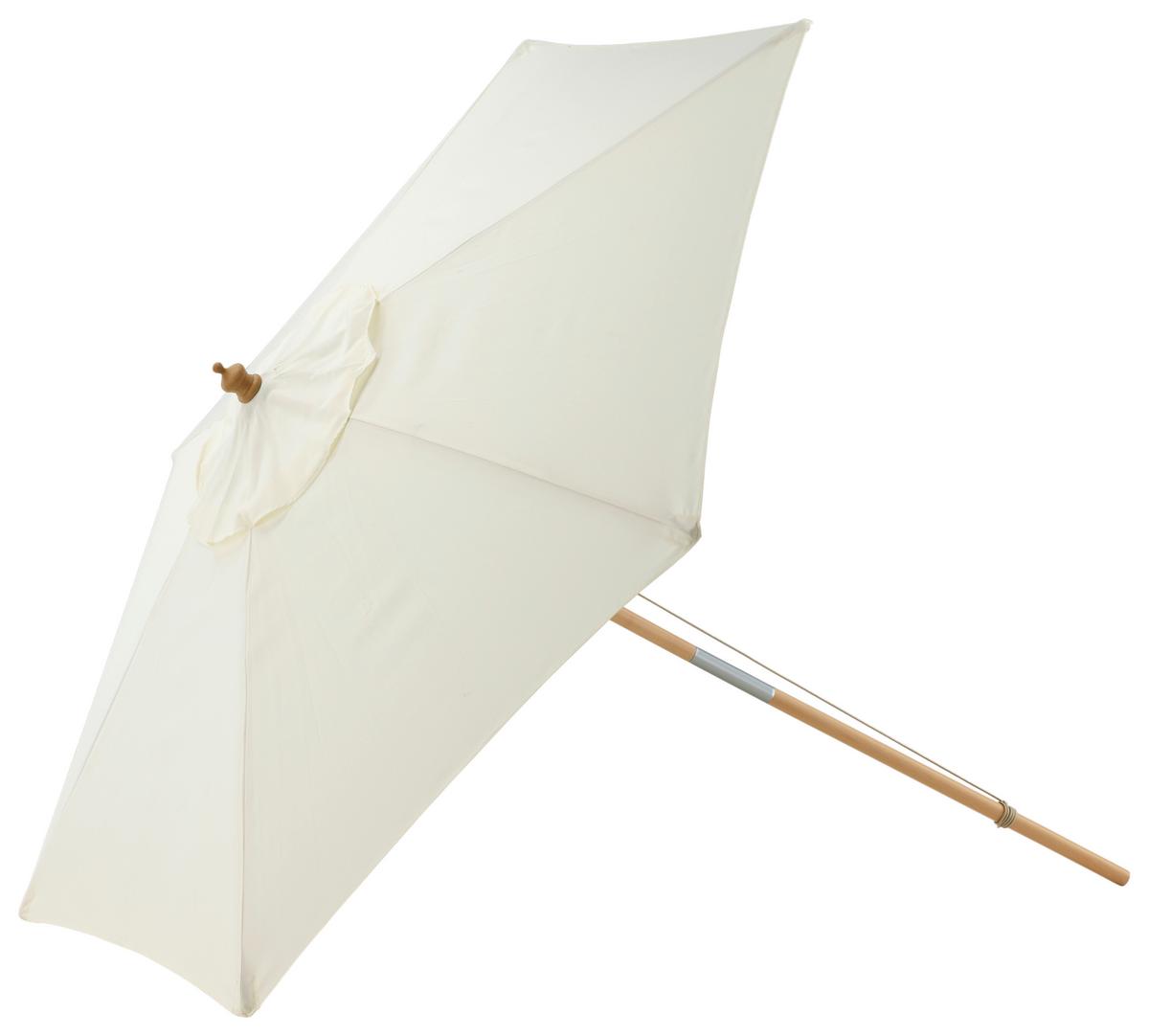 Sonnenschirm Corypho - Weiß, KONVENTIONELL (250/232cm) - Gardenson