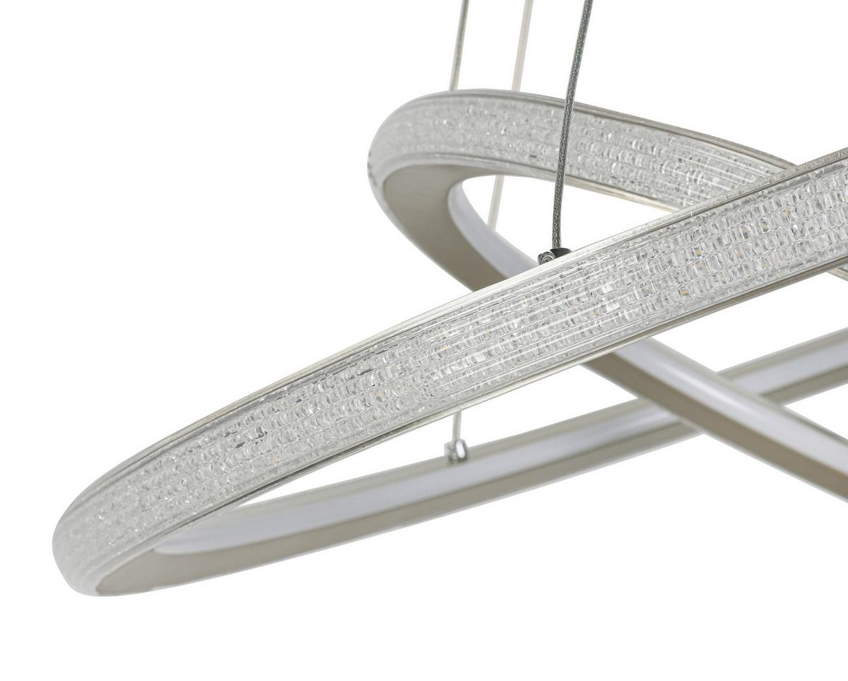 LED-HÄNGELEUCHTE CAPRICE - Champagner, Basics, Kunststoff/Metall (61/120cm) - Luca Bessoni