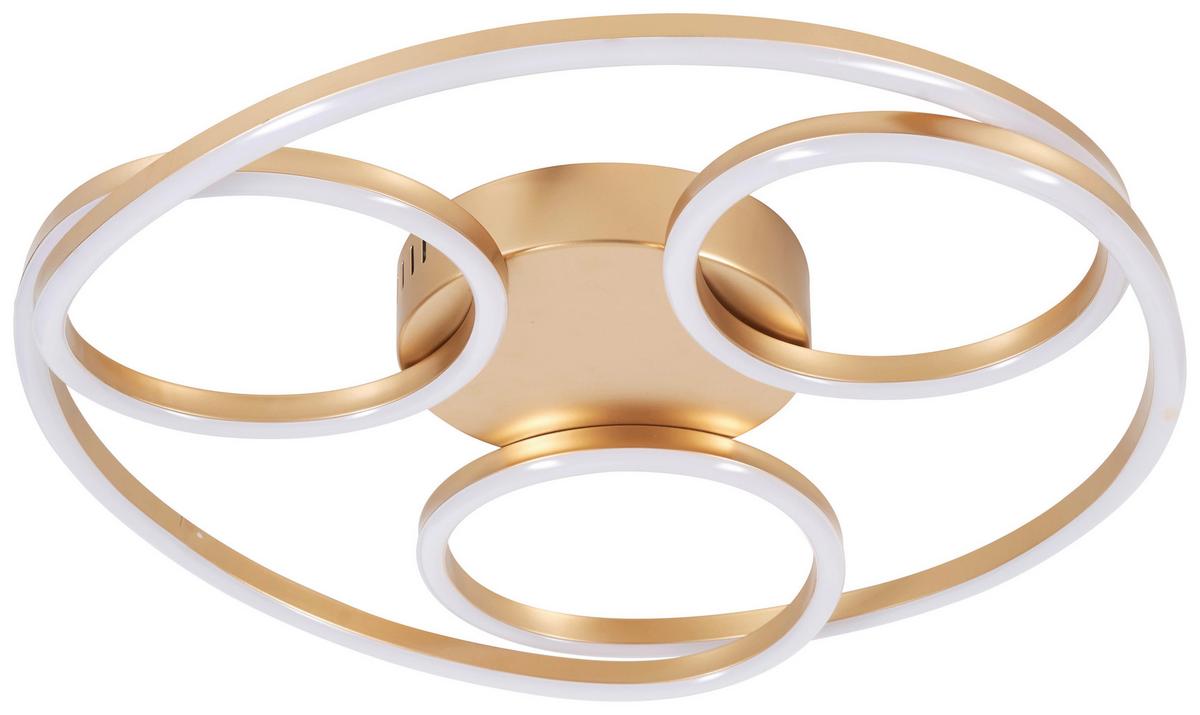 STROPNÍ LED SVÍTIDLO RUNDIM - šampaňská, Moderní, kov/plast (51/8cm) - Mömax