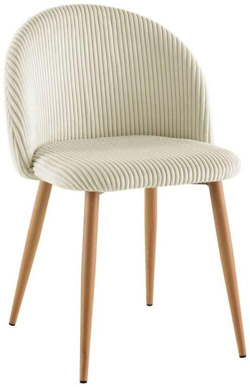 Stuhl Emilio - Eichefarben/Beige, LIFESTYLE, Holz/Textil (51/78/52cm) - Livetastic