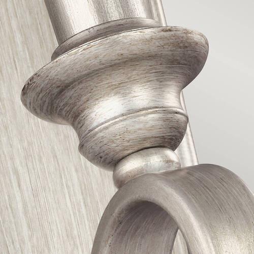 Wandleuchte Fe-Dewitt1 - Silberfarben, KONVENTIONELL, Metall (14.6/30.1/13.2cm) - Elstead Lighting