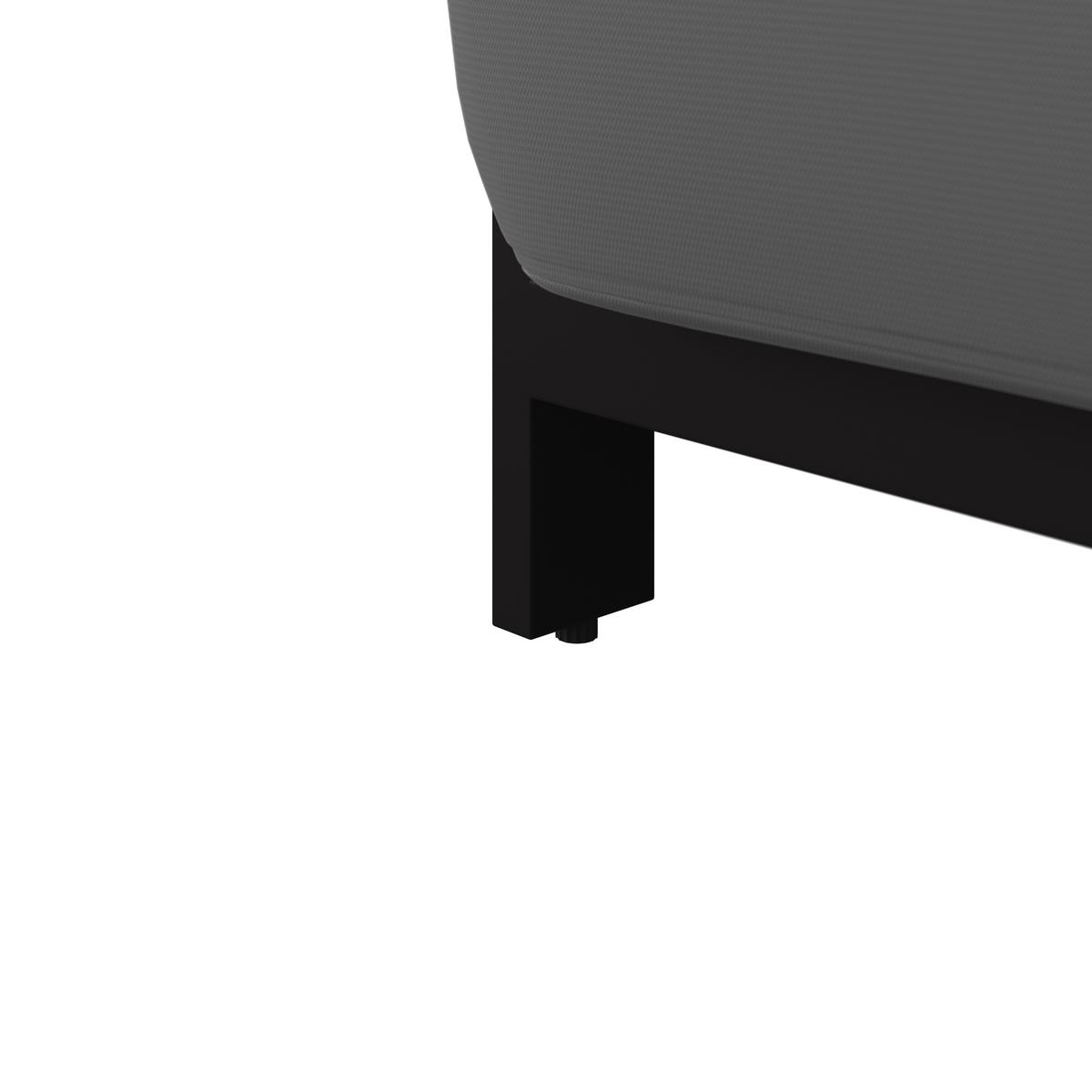 TERASOVÁ SEDACIA SÚPRAVA MARA - čierna/sivá, Modern, kov/textil (186/61/76,5cm) - Bessagi Garden