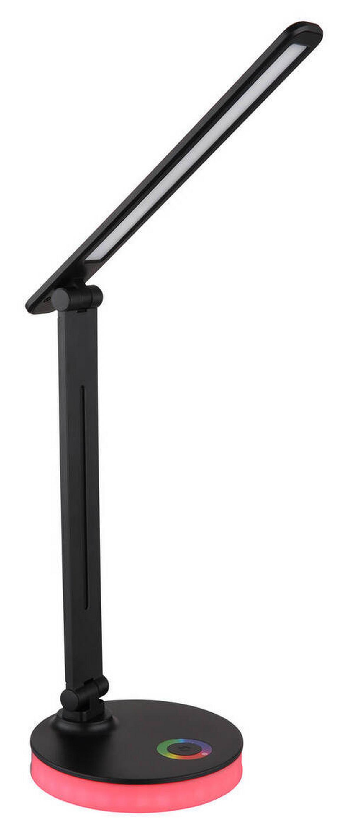 LED-Schreibtischleuchte 58445b - Opal/Schwarz, Design, Kunststoff (28/15/50cm) - Globo