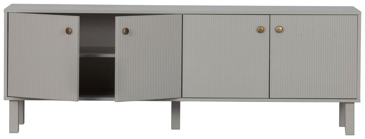 Lowboard Madu Hellgrau B: 160cm - Hellgrau/Grau, Design, Holz (160/56/46cm) - Livetastic