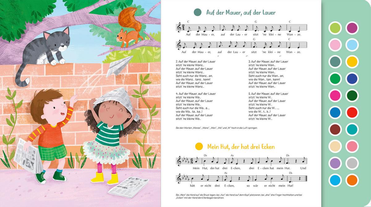 BUCH SING MIT TANZLIEDER - Multicolor, Basics, Papier (24,5/24,5/1,8cm)
