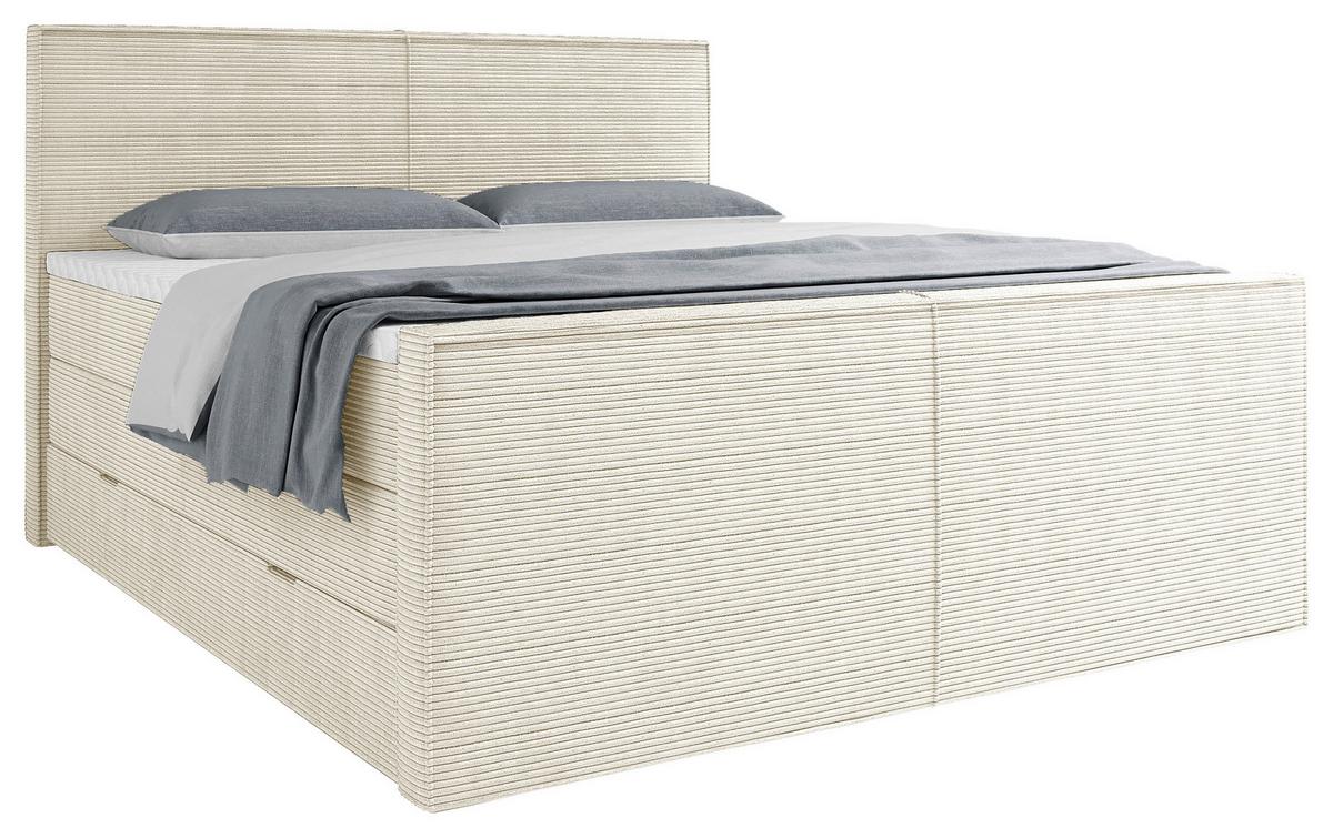 Boxspringbett Rodi Beige LF: 180x200 cm - Beige, MODERN, Textil (180/200cm) - Livetastic
