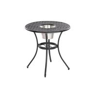 Gartentisch Ambia Metall L 70 cm - Graphitfarben, ROMANTIK / LANDHAUS, Metall (70/70/70cm) - Gardenson