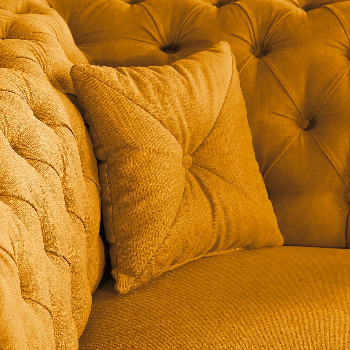 3-sitzer-sofa Preston Senfgelb B: 232 Cm - Senfgelb/Braun, Design, Textil (232/79/97cm) - Livetastic