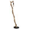 Stehleuchte 69029s - Schwarz/Braun, Natur, Naturmaterialien/Holz (42,5/30/150cm) - Globo