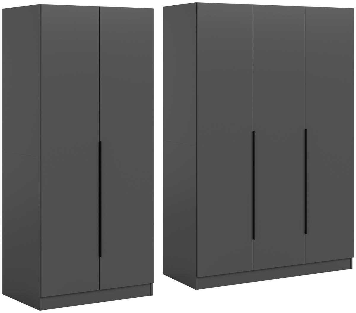 Drehtürenschrank Kopenhagen Anthrazit B: 200 Cm - Anthrazit, MODERN, Holzwerkstoff (200/181/52cm) - MID.YOU