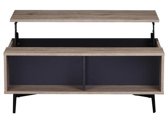 Couchtisch B: ca. 100 cm Naturfarben - Schwarz/Naturfarben, Basics, Holzwerkstoff/Metall (100/39/58cm) Couchtisch B: ca. 100 cm Naturfarben - Schwarz/Naturfarben, Basics, Holzwerkstoff/Metall (100/39/58cm)