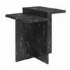 Beistelltisch Brielle Schwarz Marmoroptik B: 56 Cm - Schwarz, Design, Holzwerkstoff (56/61/56cm) - MID.YOU