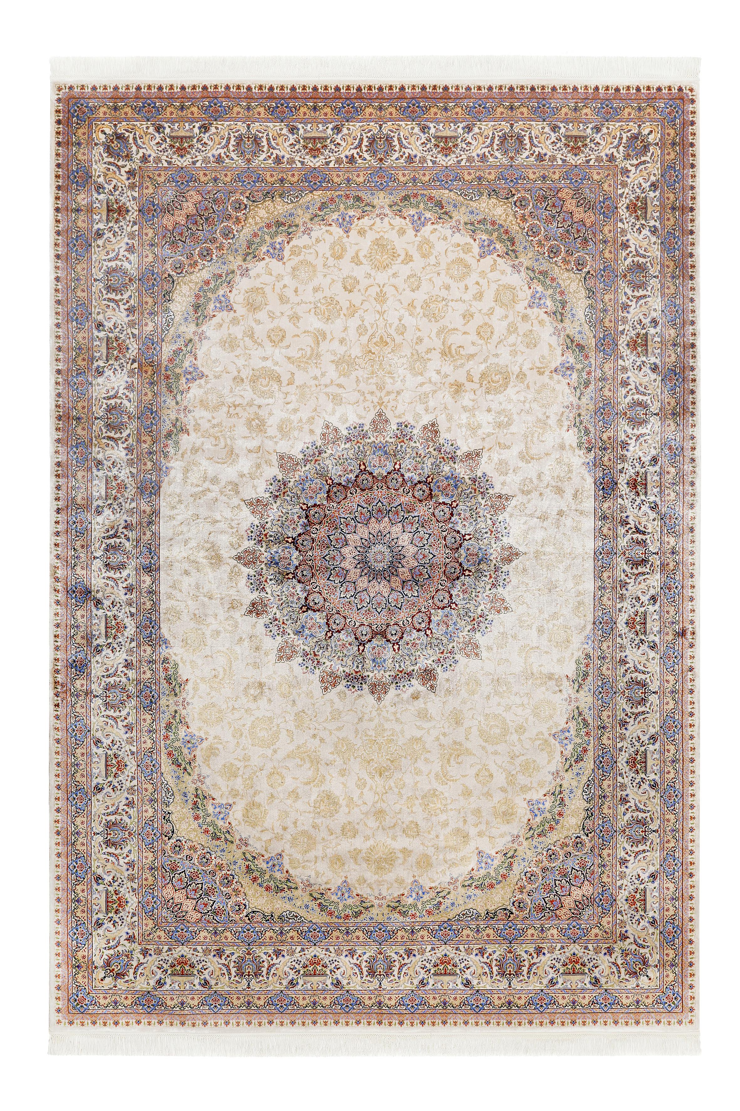 Orientalischer Webteppich Beige Täbriz 300x400 Cm