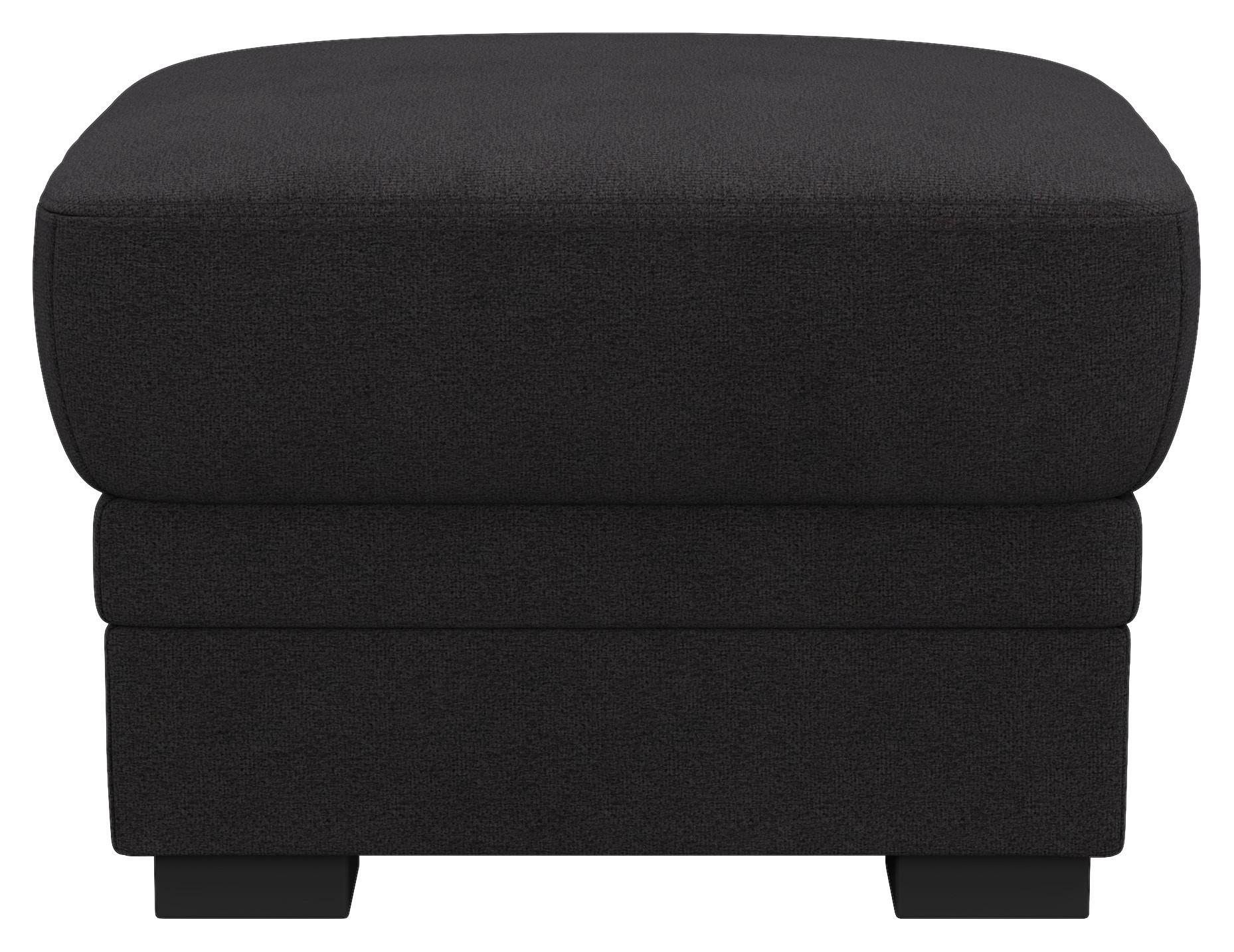 Hocker Marcus Schwarz B: 68 Cm - Schwarz, Basics, Textil (68/45/68cm) - MID.YOU