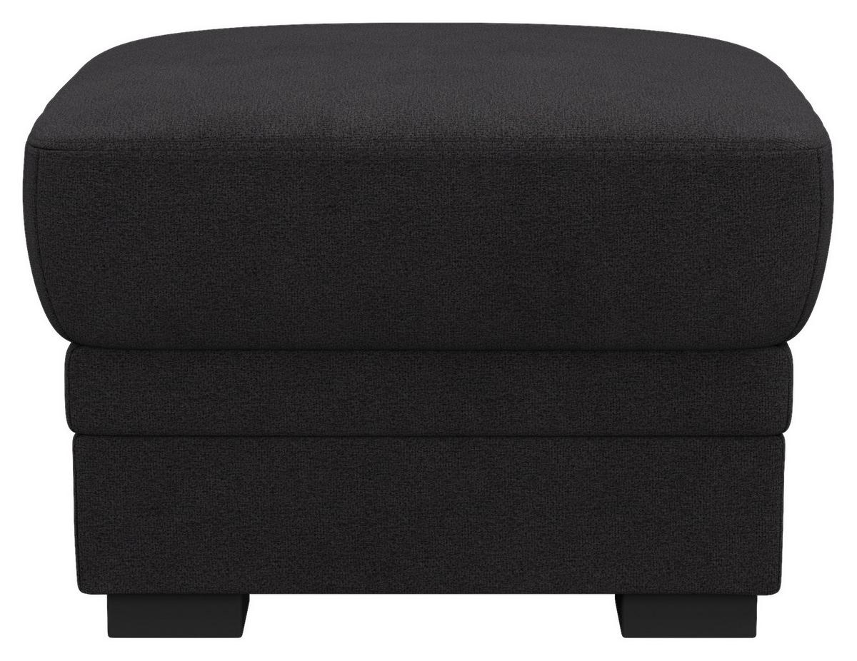 Hocker Marcus Schwarz B: 68 cm - Schwarz, Basics, Textil (68/45/68cm) - MID.YOU