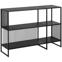 Komód Strington 120/83cm - fekete, Design, faalapú anyag/fém (120/83/35cm) - MID.YOU