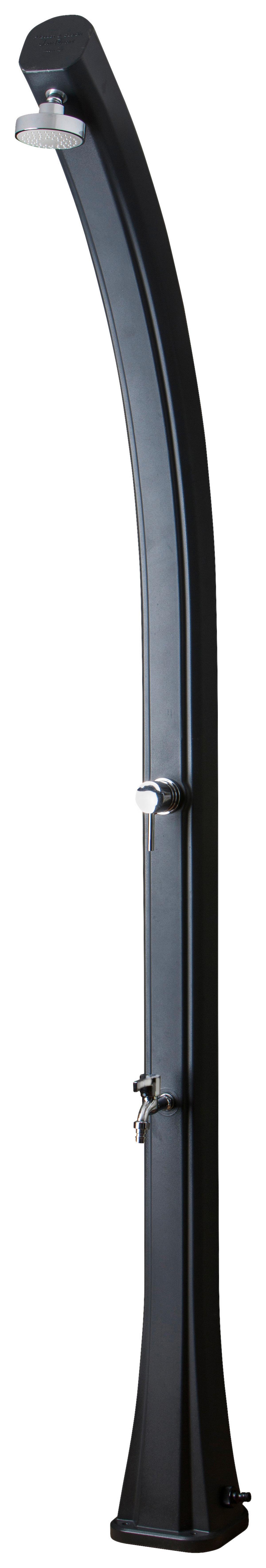 Solardusche, Schwarz Lxbxh: 19x17x219 Cm - Schwarz, KONVENTIONELL, Kunststoff/Metall (19/17/219cm) - Gre