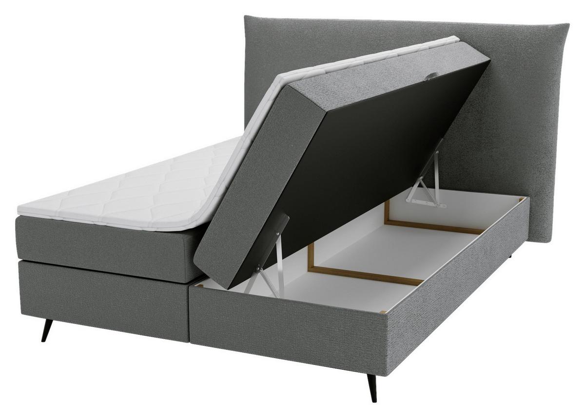 Boxbett Foxy Schwarz - Schwarz, Basics, Holz/Holzwerkstoff (180/200cm) - Livetastic