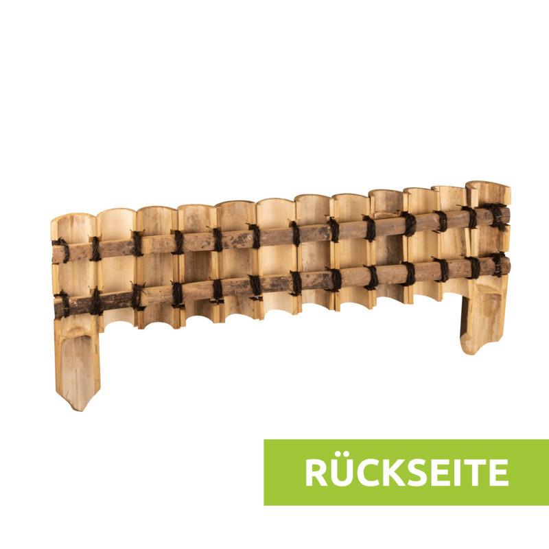 Beeteinfassung aus Bambus Rückseite