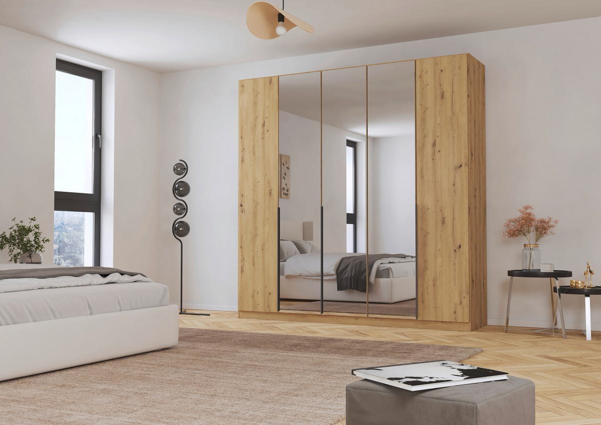 Drehtürenschrank Alabama Eiche Dekor B: 226 Cm - Eiche Artisan, MODERN, Holzwerkstoff (226/229/54cm) - Rauch Möbel