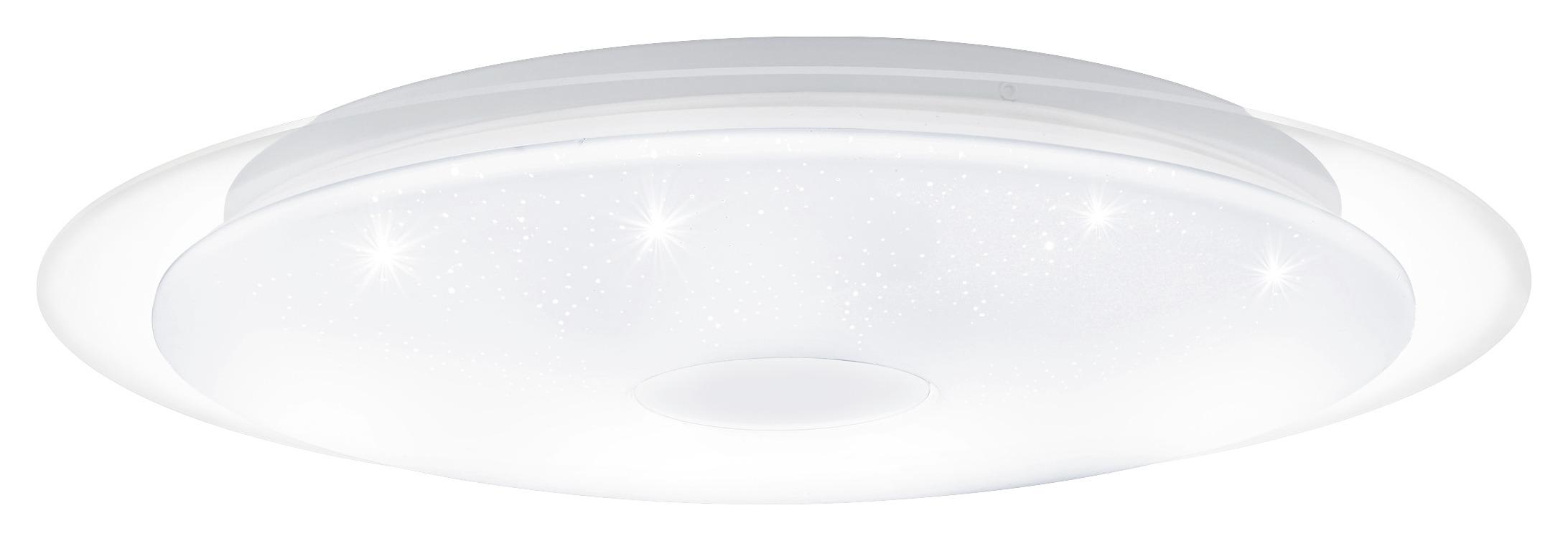 LED-Deckenleuchte Igroka Ø 40 cm mit Kristall-Effekt - Chromfarben/Weiß, Basics, Kunststoff/Metall (40/6cm)