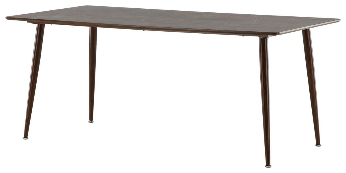 Esstisch Polar - Braun, Design, Holzwerkstoff/Metall (180/90/75cm) - Livetastic