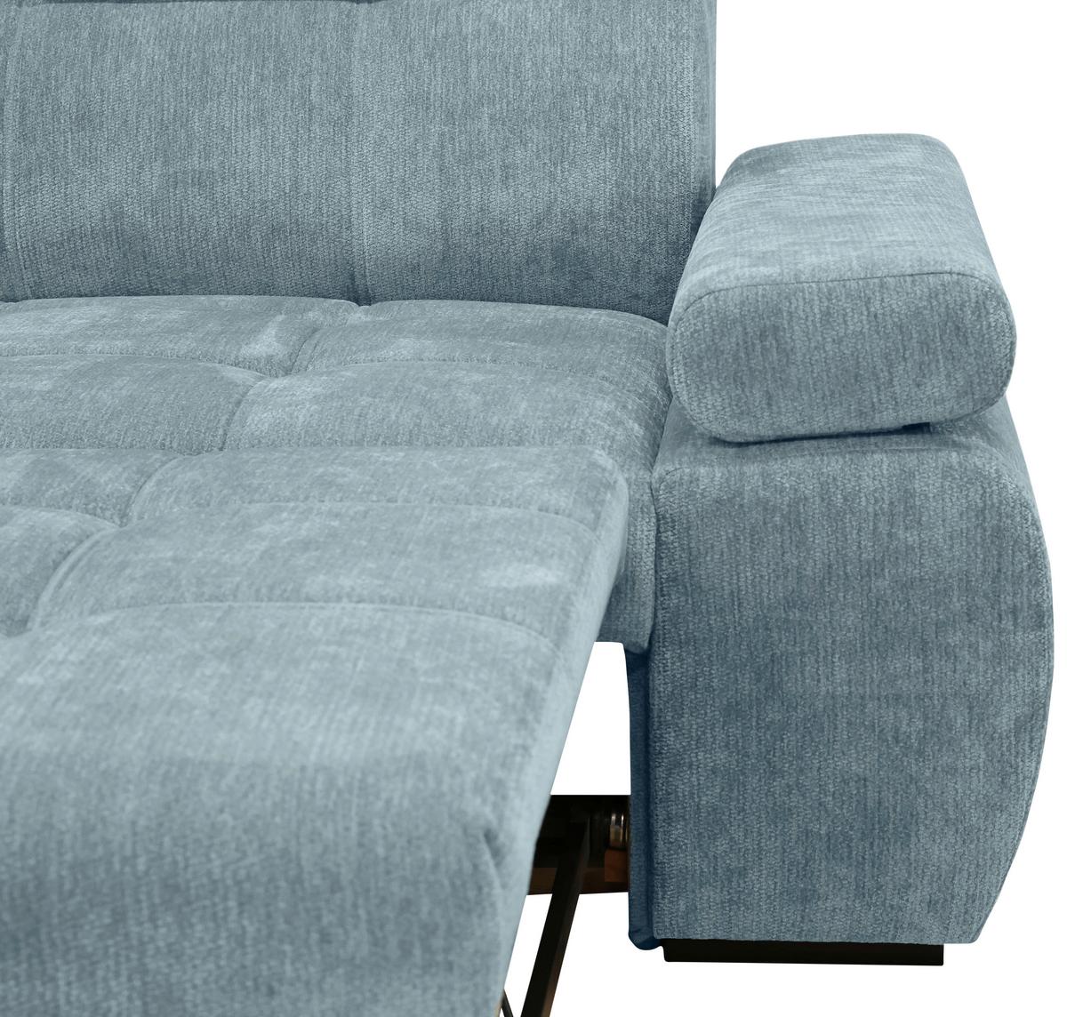 Rohová sedačka VEGAS, levá, mátově zelená žinylka - černá/mátově zelená, Design, dřevo/textil (173/294cm)