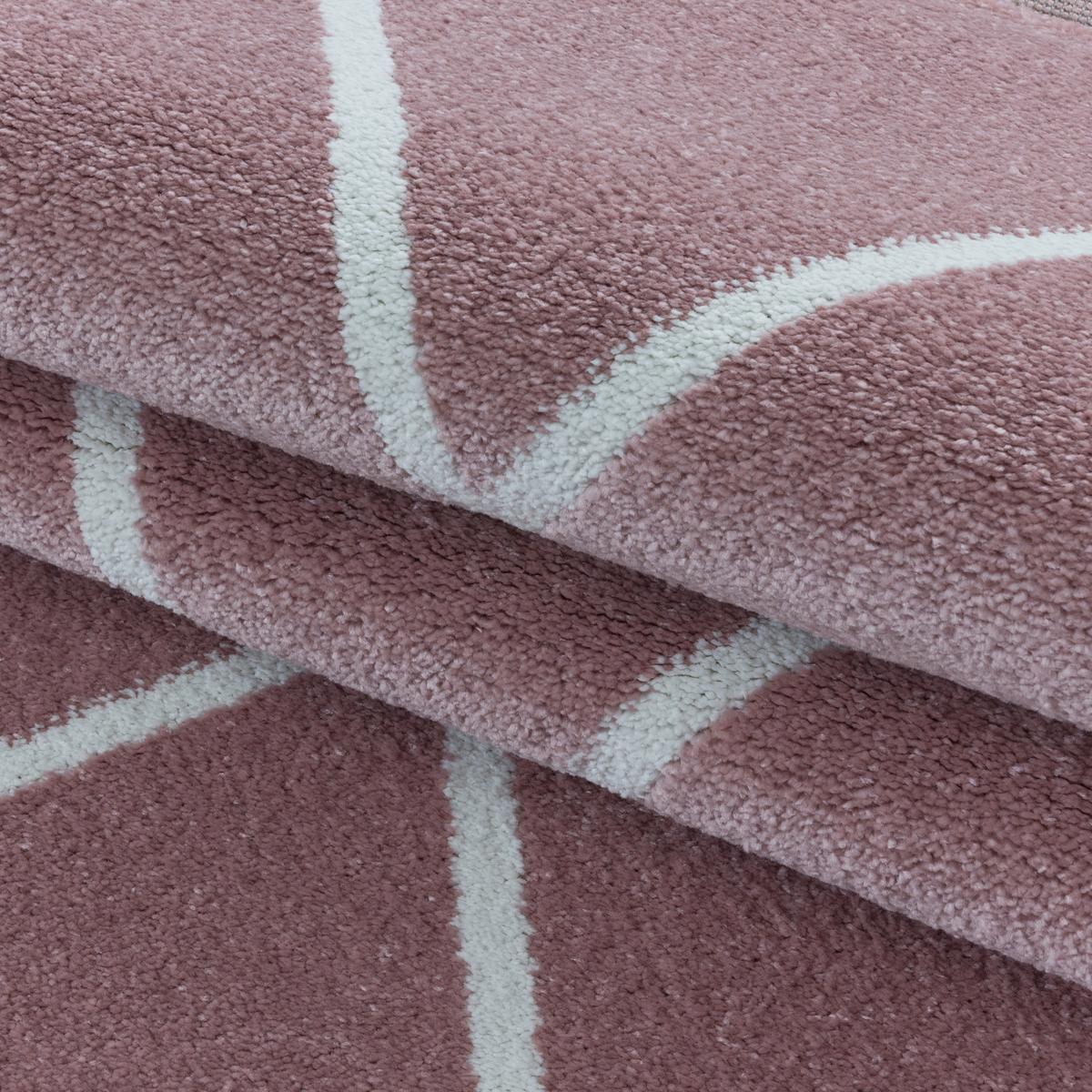 Hochflor Teppich Rosa Rio 80x150 Cm - Rosa, Basics, Textil (80/150cm)