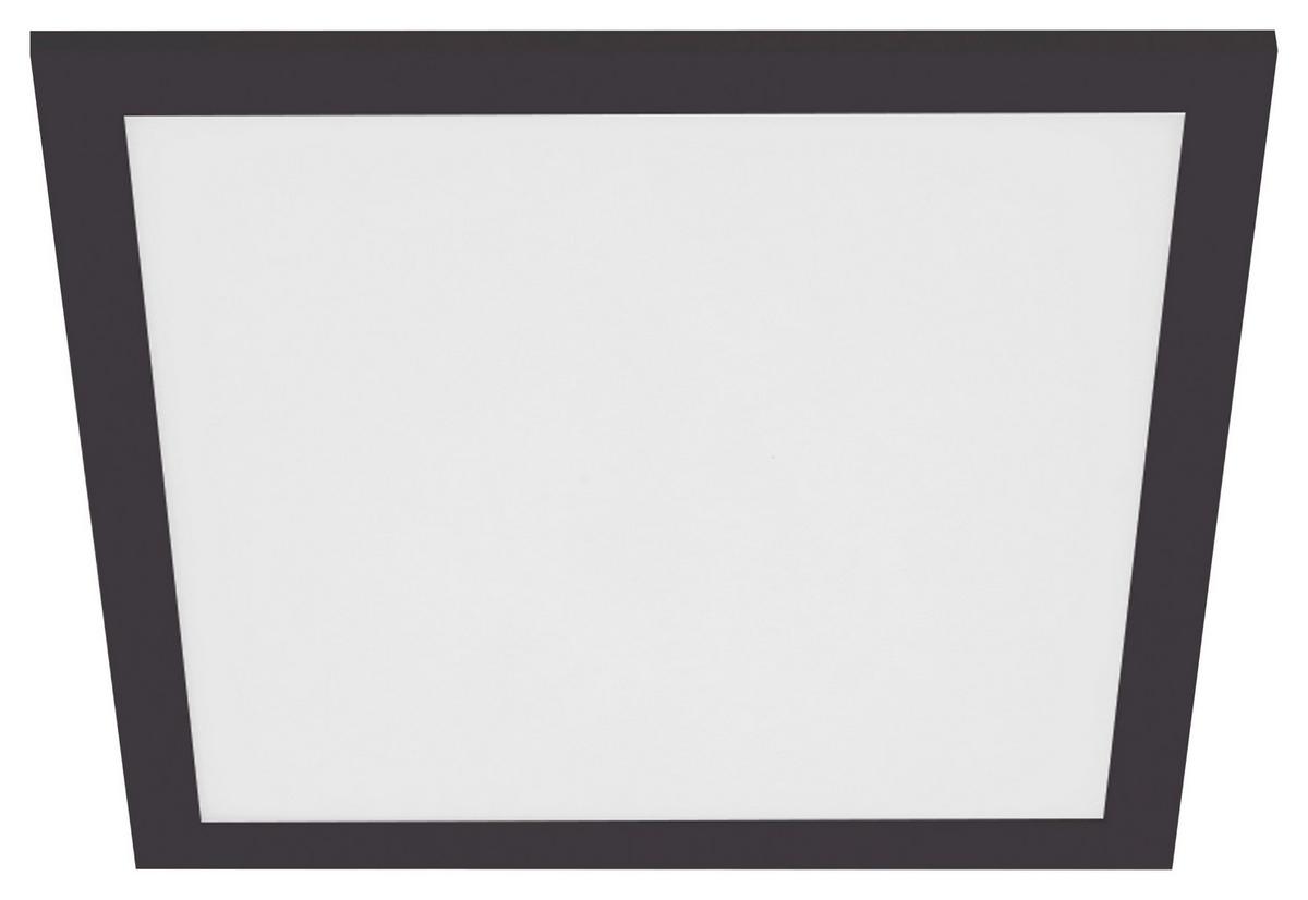 Led-deckenleuchte Salobrena-tw L: 30 Cm Mit Fernbedienung - Schwarz/Weiß, Basics, Kunststoff/Metall (30/30/5cm)