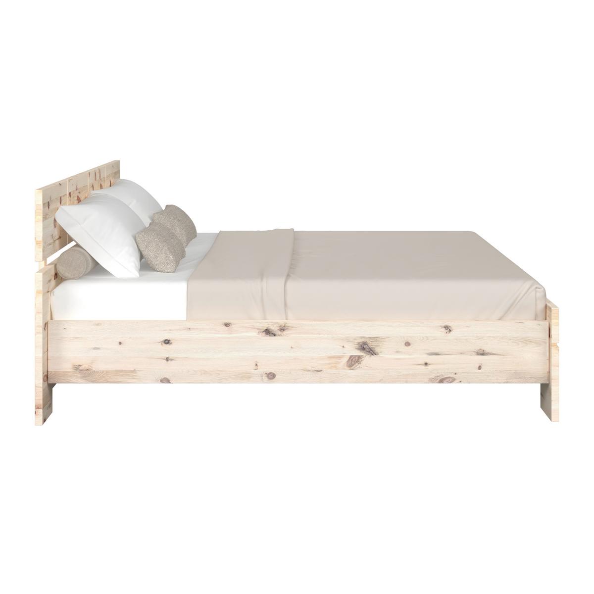 Bett Sonja Naturfarben, B/L: 200x207 cm - Naturfarben, KONVENTIONELL, Holz (200/207cm)