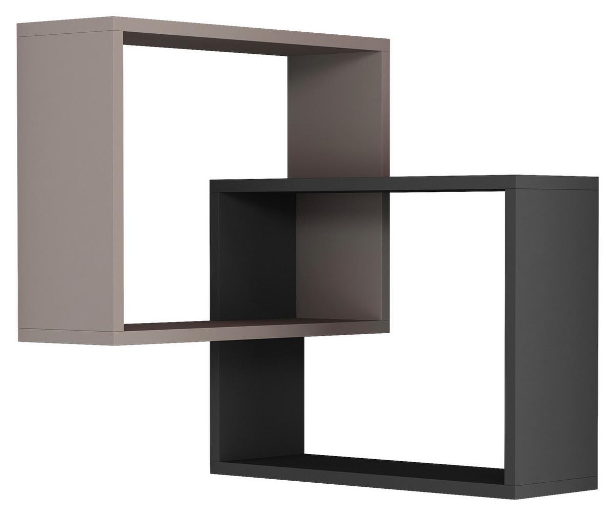 Wandboard Ring Eckregal - Beige, Design, Holzwerkstoff (60/68/20cm) - Livetastic