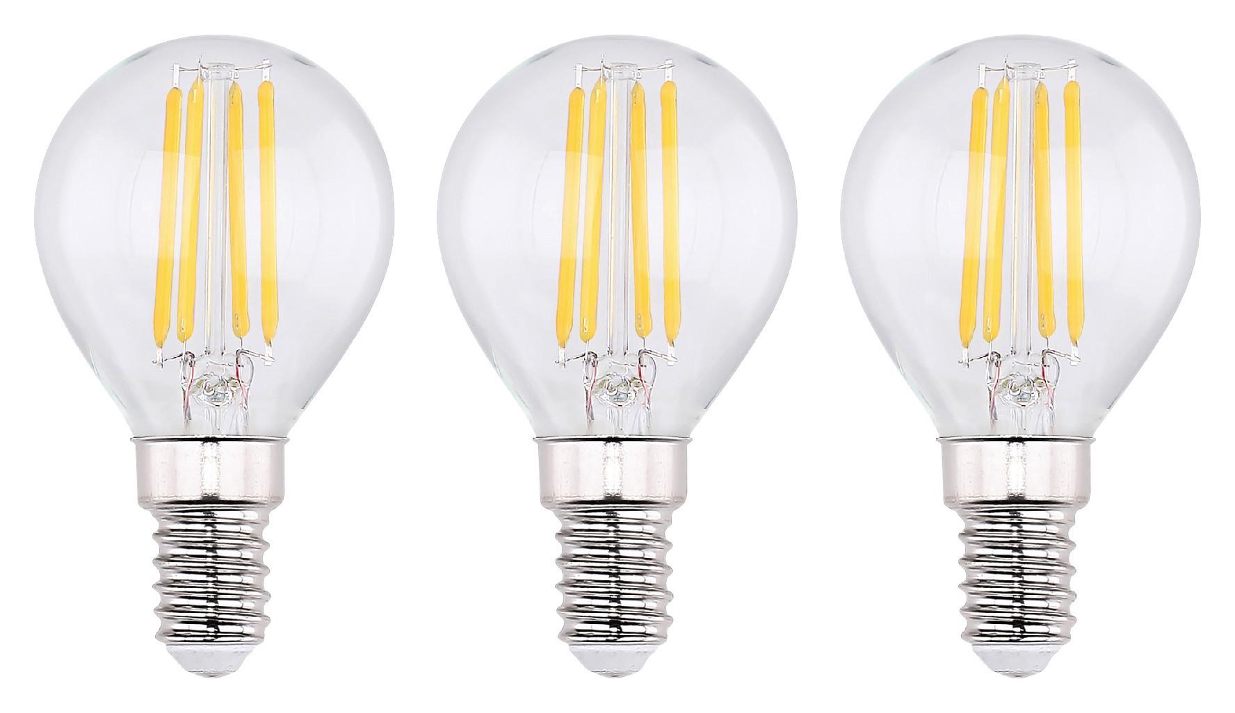 LED žárovka 10589-3 max. 4 Watt - čiré, sklo (4,5/7,8cm) - Mömax