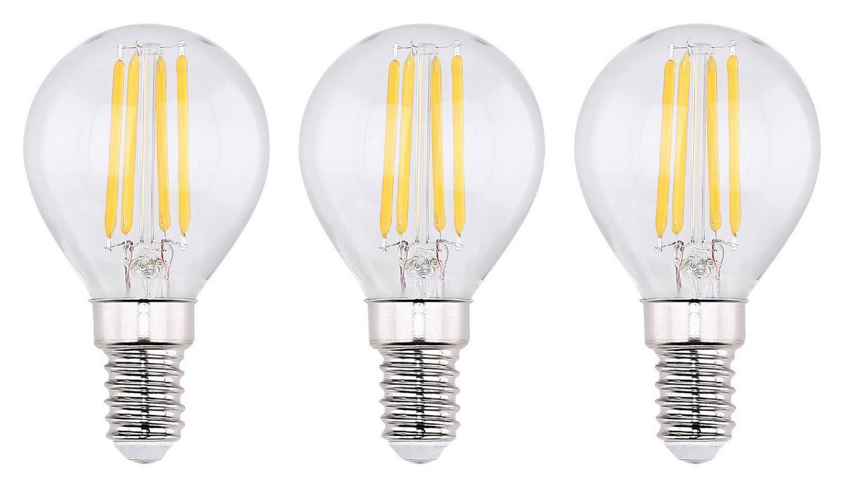 LED žiarovka 10589-3 max. 4 Watt - číra, sklo (4,5/7,8cm) - Mömax